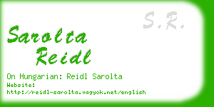 sarolta reidl business card